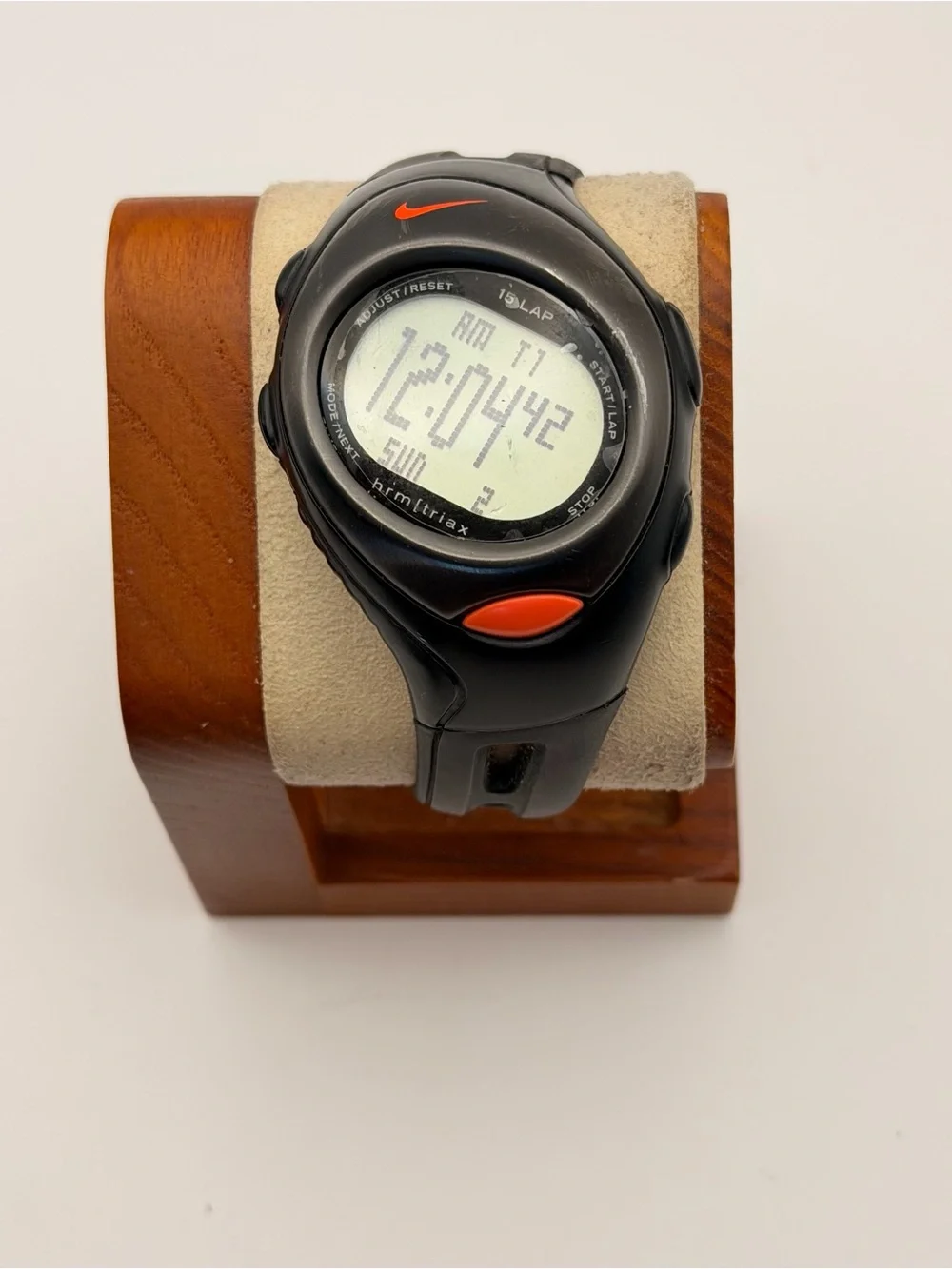 Vintage Nike Triax HRM 15 Lap Watch, New Batteries, Very Good, Factory Sticker